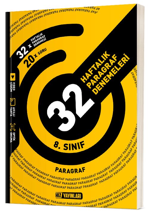 Hız Yayınları 8. Sınıf Paragraf 32 Haftalık Deneme