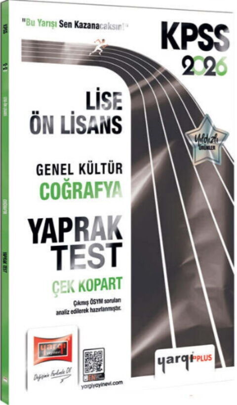 Yargı Yayınları 2026 KPSS Lise Ön Lisans Genel Kültür Coğrafya Çek Kopart Yaprak Test