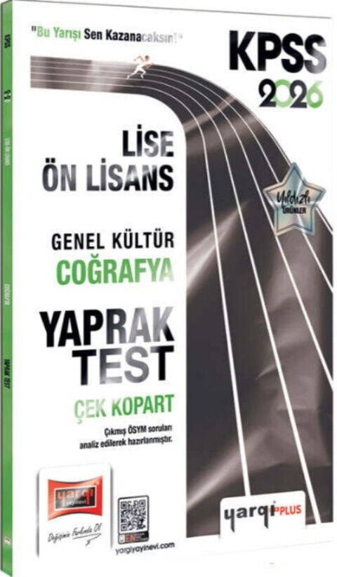 Yargı Yayınları 2026 KPSS Lise Ön Lisans Genel Kültür Coğrafya Çek Kopart Yaprak Test