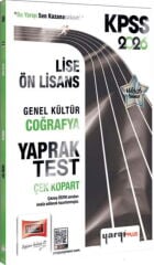 Yargı Yayınları 2026 KPSS Lise Ön Lisans Genel Kültür Coğrafya Çek Kopart Yaprak Test