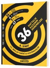 Hız Yayınları 8. Sınıf T.C. İnkılap Tarihi ve Atatürkçülük 36 Haftalık Kazanım Denemeleri