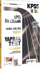 Yargı Yayınları 2026 KPSS Lise Ön Lisans Genel Kültür Tarih Çek Kopart Yaprak Test