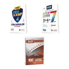 2027 Limit TYT Tüm Dersler Prokamp + Sosyal DTCF 7 Gün Bilimler Soru + anla kazan paragraf deneme 3'lü Set