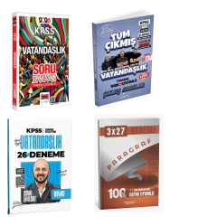 Yargı 2026 KPSS ve Diğer Tüm Sınavlara Yönelik Vatandaşlık Soru Bankası + Retro KPSS Vatandaşlık 26 Deneme + Dizgi Kitap KPSS Vatandaşlık Çıkmış Sorular Seti