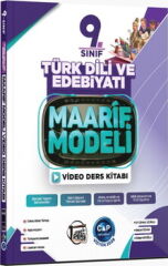 Çap Yayınları 9. Sınıf Türk Dili ve Edebiyatı Maarif Video Ders Kitabı