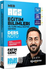 YENİ AGS - Retro MEB-AGS Eğitim Bilimleri ve Türk Milli Eğitim Sistemi Öğretmenler Ekibi Ders Notu - Fatih Genç Retro Yayıncılık
