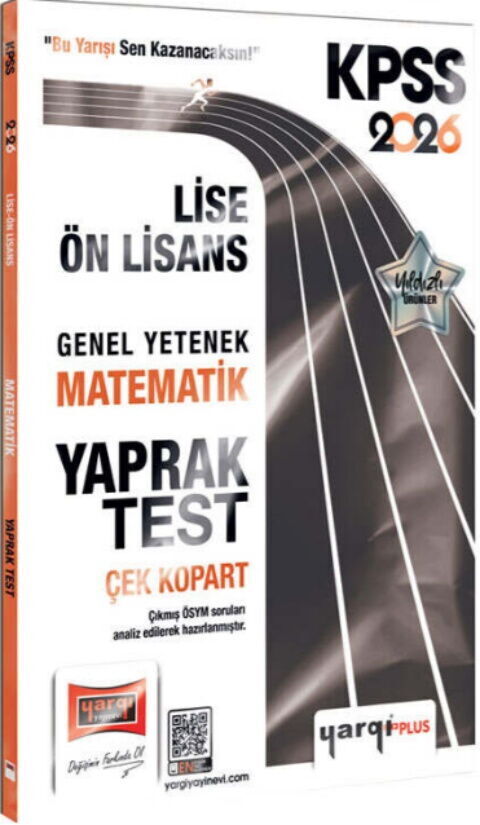 Yargı Yayınları 2026 KPSS Lise Ön Lisans Genel Yetenek Matematik Çek Kopart Yaprak Test