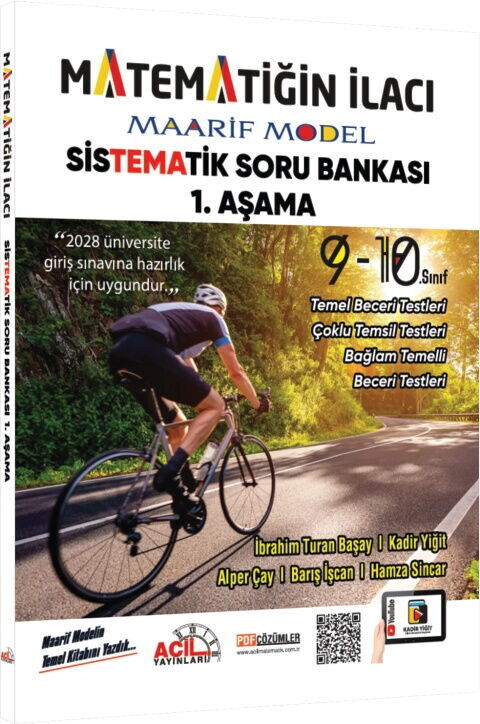 Acil Yayınları TYT Matematiğin İlacı Maarif Model Sistematik Soru Bankası 1. Aşama