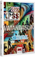 Yargı Yayınları 2027 KPSS Tüm Sınavlara Yönelik Vatandaşlık Tamamı Çözümlü 20 Deneme