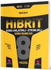 Hız Yayınları 8. Sınıf İngilizce HİBRİT Konu Anlatımlı Etkinlikli Soru Bankası