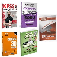 Yargı 2026 KPSS Genel Kültür Coğrafya Konu Anlatımı & Yediiklim Bumerang KPSS Coğrafya Soru Bankası & Pegem KPSS Coğrafya Deneme & Dizgi KPSS Coğrafya Çıkmış Sorular Seti