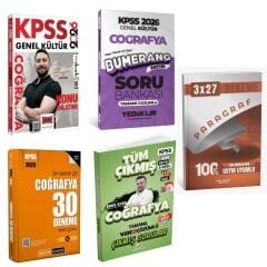Yargı 2026 KPSS Genel Kültür Coğrafya Konu Anlatımı & Yediiklim Bumerang KPSS Coğrafya Soru Bankası & Pegem KPSS Coğrafya Deneme & Dizgi KPSS Coğrafya Çıkmış Sorular Seti