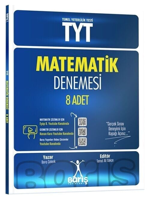 Barış YKS TYT Matematik 8 Deneme Çözümlü - Barış Çelenk Barış Yayınları