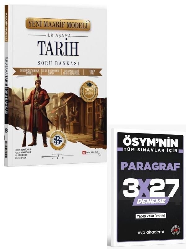 BilgiSarmal 2027 Üniversiteye Hazırlık Tarih İlk Aşama Maarif Model Soru Bankası+ EVP Akademi Paragraf