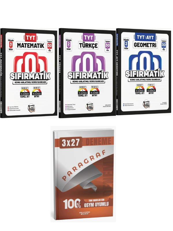 Ders Platosu TYT Matematik Türkçe Geometri Konu Anlatımlı Soru Bankası & Paragraf Deneme Seti