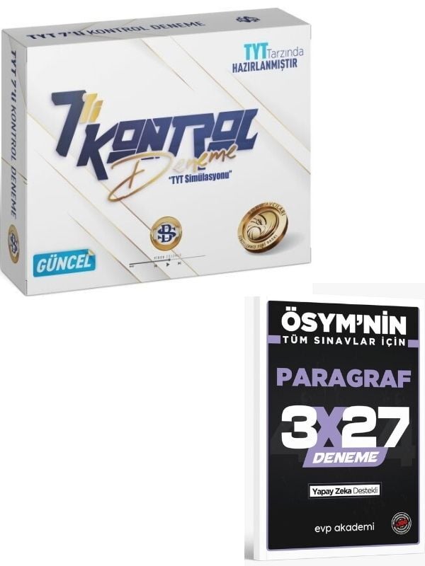 BilgiSarmal 2027 TYT Kontrol 7 li Deneme+ EVP Akademi Paragraf