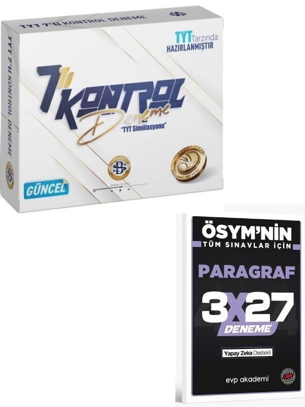 BilgiSarmal 2027 TYT Kontrol 7 li Deneme+ EVP Akademi Paragraf