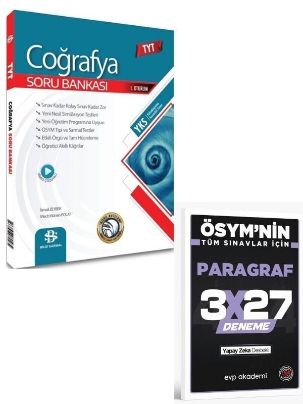 BilgiSarmal 2027 TYT Coğrafya Soru Bankası+ EVP Akademi Paragraf