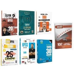 2026 KPSS Tarih Süper Kazandıran Karma Deneme Seti