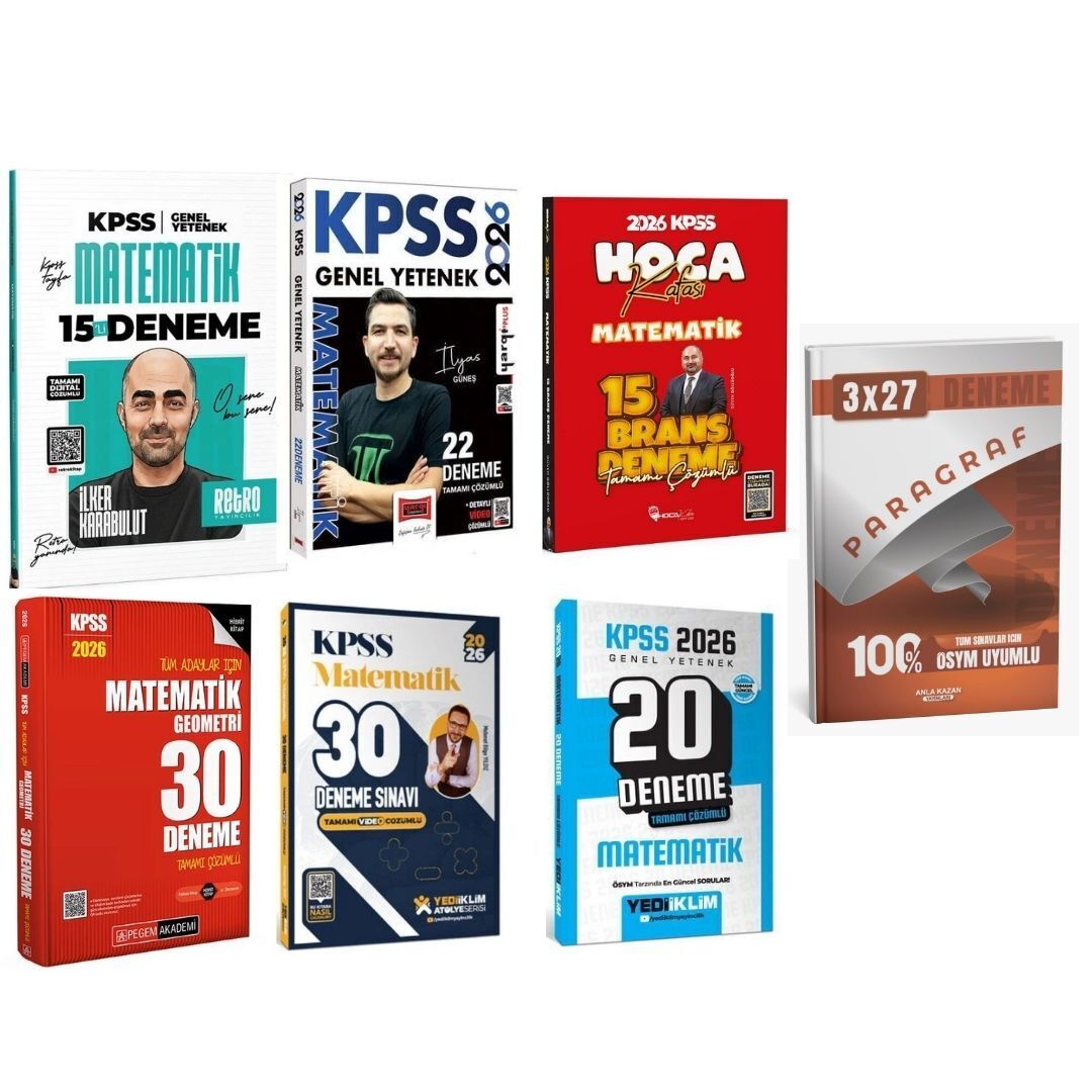 2026 KPSS Matematik Süper Kazandıran Karma Deneme Seti