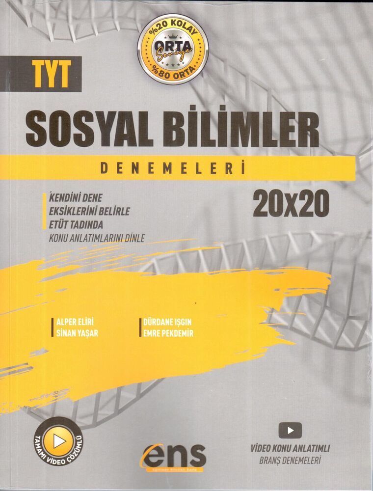 ENS Yayıncılık TYT Sosyal Bilimler 20 x 20 Deneme