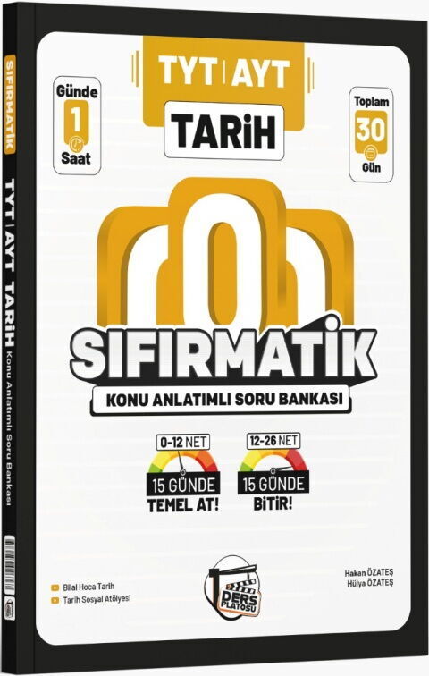 Ders Platosu TYT AYT Tarih Sıfırmatik Konu Anlatımlı Soru Bankası