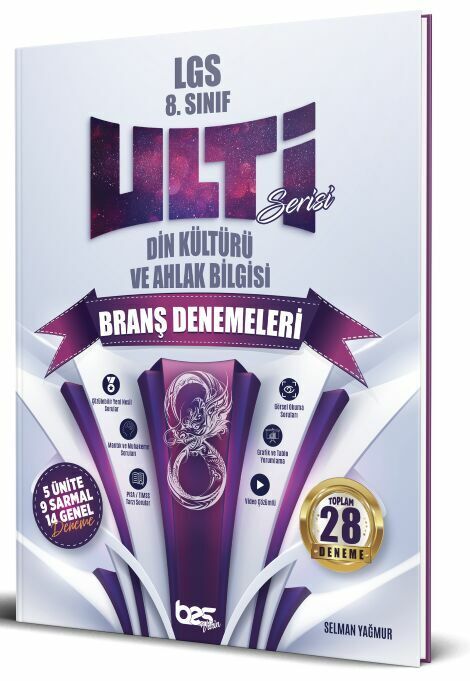 Bes Yayınları 8. Sınıf LGS Din Kültürü ve Ahlak Bilgisi Ulti Serisi Denemeleri