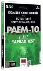 Yargı 2026 PAEM-10 Komiser Yardımcılığı ve Rütbe Terfi Yıldız Yaprak Test Yargı Yayınları