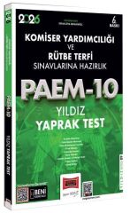 Yargı 2026 PAEM-10 Komiser Yardımcılığı ve Rütbe Terfi Yıldız Yaprak Test Yargı Yayınları