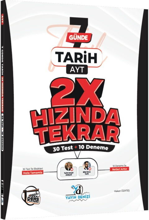 Yayın Denizi AYT Tarih Ders Platosu 7 Günde 2X Hızında Tekrar Deneme