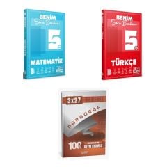 2027 Benim Hocam 5. Sınıf Soru Bankam Matematik + Türkçe Soru + anla kazan paragraf deneme 3'lü Set
