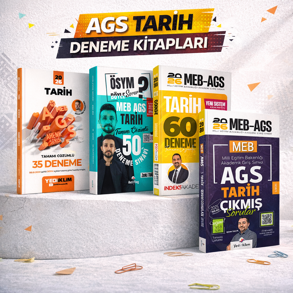 Yediiklim 2026 Meb-Ags Ahenk Tarih 35 Deneme & İndeks Meb Ags Tarih 60 Deneme & Dizgi Meb Ags Tarih 50 Deneme & Meb Ags Tarih Çıkmış Sorular Seti