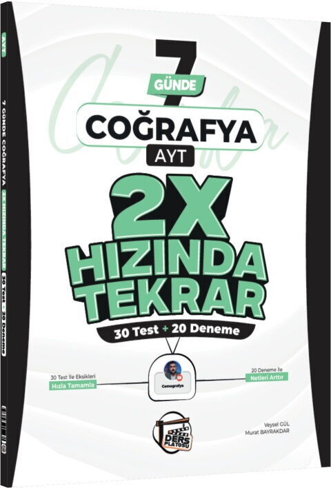 Ders Platosu AYT Coğrafya 7 Günde 2X Hızında Tekrar Deneme