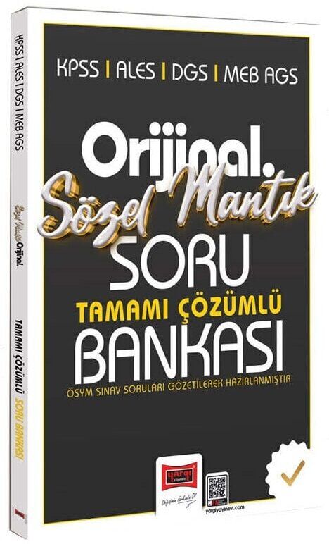 Yargı 2026 KPSS MEB-AGS ALES DGS Sözel Mantık Orijinal Soru Bankası Çözümlü Yargı Yayınları