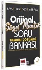 Yargı 2026 KPSS MEB-AGS ALES DGS Sözel Mantık Orijinal Soru Bankası Çözümlü Yargı Yayınları