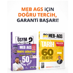 Dizgi Kitap 2026 MEB AGS Türkiye Coğrafyası 50 Deneme & İndeks MEB-AGS Tarih 60 Deneme Seti