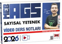 Yargı Yayınları 2026 MEB AGS Öğretmen Adayları İçin Sayısal Yetenek Video Ders Notları