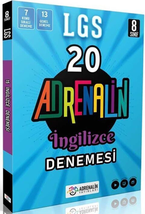 Adrenalin Yayınları 8. Sınıf LGS İngilizce 20 Branş Denemesi