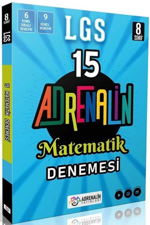 Adrenalin Yayınları 8. Sınıf LGS Matematik 15 Branş Denemesi