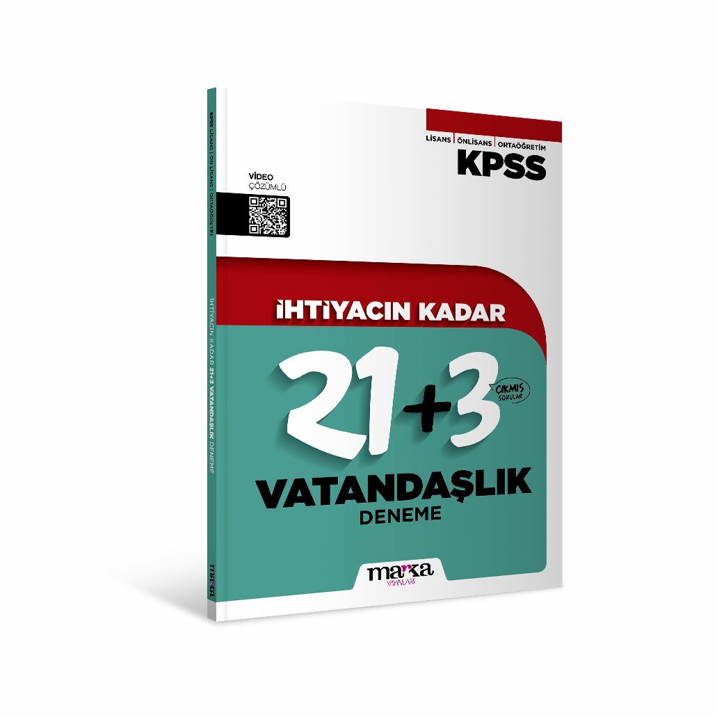 İhityacın Kadar KPSS Lisans Önlisans Ortaöğretim Vatandaşlık 24 Deneme Marka Yayınları