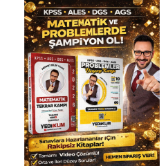 Yediiklim KPSS-AGS-DGS-ALES Problemler Deneme Kampı (60 Deneme) & KPSS AGS DGS ALES Matematik Tekrar Kampı Mehmet Bilge YILDIZ Seti