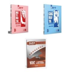 2027 Benim Hocam AYT Matematik + Coğrafya Konu + anla kazan paragraf deneme 3'lü Set