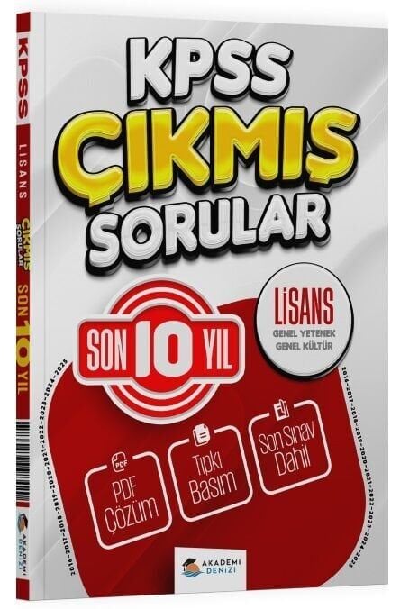 Akademi Denizi 2026 KPSS Genel Yetenek Genel Kültür Çıkmış Sorular Son 10 Yıl Çözümlü Akademi Denizi