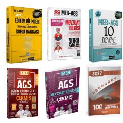 Pegem 2026 MEB AGS Eğitim Bilimleri Soru Bankası + İndeks MEB AGS Mevzuat Bilgisi Soru Bankası  + MEB AGS Deneme + MEB AGS Mevzuat Bilgisi Çıkmış Sorular + MEB AGS Eğitim Bilimleri Çıkmış Sorular Seti