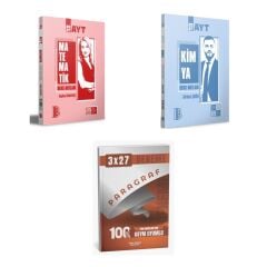 2027 Benim Hocam AYT Matematik + Kimya Konu + anla kazan paragraf deneme 3'lü Set