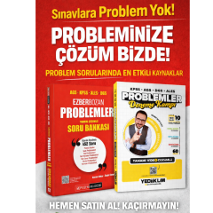 Yediiklim KPSS-AGS-DGS-ALES Problemler Deneme Kampı (60 Deneme) & AGS KPSS ALES DGS Ezberbozan Problemler Soru Bankası Pegem Seti
