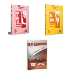 2027 Benim Hocam AYT Matematik + Tarih Konu + anla kazan paragraf deneme 3'lü Set