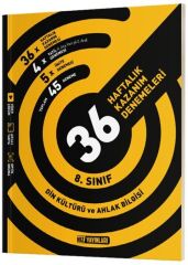 Hız Yayınları 8. Sınıf Din Kültürü ve Ahlak Bilgisi 36 Haftalık Kazanım Denemeleri