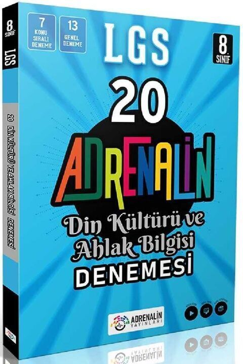 Adrenalin Yayınları 8. Sınıf LGS Din Kültürü ve Ahlak Bilgisi 20 Branş Denemesi