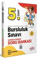 Editör Yayınları 5. Sınıf 2025 Bursluluk Sınavı Soru Bankası - Karekod Çözümlü